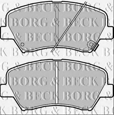 BORG & BECK bbp2340 -  Комплект тормозных колодок, дисковый тормоз